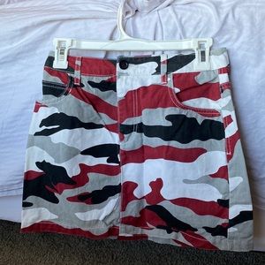 Camo Jean Skirt